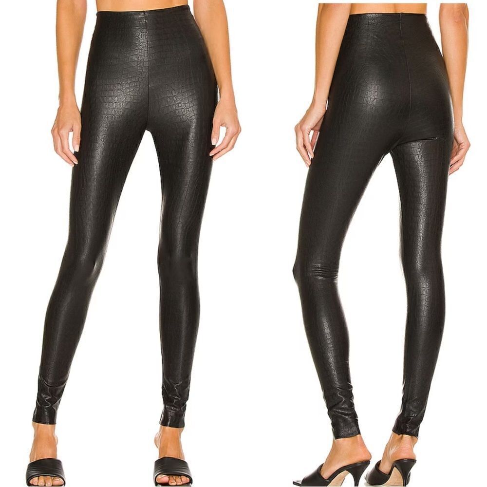Commando Faux Leather Animal Legging in Croc